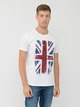 Футболка хлопковая длинная мужская Sol's Regent Great Britain Flag 11380102/10 XL Белая (3660734005183) - изображение 1