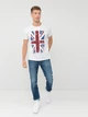 Футболка хлопковая длинная мужская Sol's Regent Great Britain Flag 11380102/10 XL Белая (3660734005183) - изображение 3