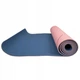 Коврик (мат) для йоги и фитнеса Springos TPE 6 мм YG0014 Pink/Blue - изображение 5