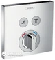 Зовнішня частина змішувача з термостатом HANSGROHE ShowerSelect 15768000 2 споживача - зображення 1