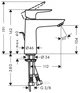 Смеситель для раковины HANSGROHE Talis E 71710000 с донным клапаном - изображение 8