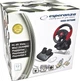 Дротове кермо Esperanza USB PC/PS3/PS2 Black/Red (EG103) - зображення 4