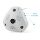 Панорамная камера видеонаблюдения потолочная MicroSD VR360 IPC CAMERA UKC 1317VR WIFI (gr_005789) - изображение 2