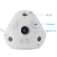 Панорамная камера видеонаблюдения потолочная MicroSD VR360 IPC CAMERA UKC 1317VR WIFI (gr_005789) - изображение 4