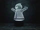 Нічник-світильник 3D "Сніговик" 3DTOYSLAMP 22х17 см 000262347 - зображення 2