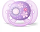 Пустышка Avent ортодонтическая для девочек Ultra Soft 2 шт 6+ - зображення 3
