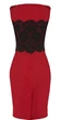 Платье Karen Millen M красное с черным KM70373 - изображение 4