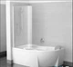 Шторка для ванны RAVAK CVSK1 160/170 Transparent 7QLS0100Y1 белый левосторонняя - изображение 2