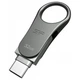 USB флеш накопичувач Silicon Power 32GB Mobile C80 Silver USB 3.2 (SP032GBUC3C80V1S) - изображение 2
