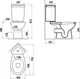 Унитаз-компакт CREAVIT Sedef SD310-11CB00E-0000 + бачок YD.SET.032.08 угловой + сиденье Soft Close KC0703.01.0000E дюропласт - изображение 3