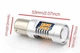 Світлодіодна лампа з цоколем 1157 BAY15d P21/5W 21smd 3535 Autoexpect 12V Жовта (57332) - зображення 2