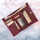 Кошелек женский кожаный Kafa с блокировкой RFID-сигналов, красный (AE2155) - изображение 6