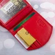 Кошелек женский кожаный Kafa с блокировкой RFID-сигналов, красный (AE1869/3) - изображение 12