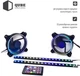 Набор вентиряторов и подсветки для корпуса QUBE RGB Rainbow Spectrum Kit v02 (RGB_SPECTRUM_KITv02) - изображение 4