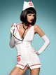 Костюм медсестри Obsessive Emergency dress Білий XXL - зображення 1