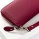 Жіночий шкіряний гаманець на блискавці Dr.Bond W1038 purple-red - зображення 3