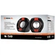 Акустична система REAL-EL S-50 black-red - зображення 2