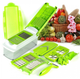 Овочерізка многофункицональная Nicer Dicer для овочів і фруктів зелена - зображення 1