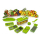 Овочерізка многофункицональная Nicer Dicer для овочів і фруктів зелена - зображення 5