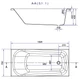Ванна CERSANIT Nao ABS S301-247 140х70 + ножки PW01/S906-001 - изображение 4