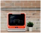 Посудомоечная машина настольная Midea Mini MCFD42900OR белая с оранжевым - изображение 2
