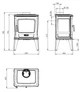Чавунна піч Dovre TAI 35W - изображение 3