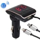 Автомобильный FM модулятор трансмиттер для машины Bluetooth с функцией громкой связи HZ H22 + кабель Micro USB, Lightning 2.1A - изображение 2