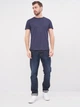 Футболка длинная мужская Tommy Hilfiger 10209.1 S Синяя - изображение 3