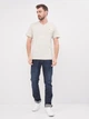 Футболка хлопковая длинная мужская Tommy Hilfiger 10274.4 S Светло-серая - изображение 3