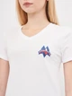 Футболка хлопковая женская Tommy Hilfiger 10199.2 XS Белая - изображение 4