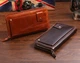 Кошелек мужской кожаный для карточек Vintage leather-14193 Коричневый - изображение 2