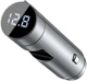FM-трансмиттер Baseus Energy Column 2в1 MP3 Car QC3.0 18W Charger Bluetooth 5.0 2USB 3A Серебристый - изображение 1