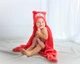 Дитячий рушник з капюшоном DREAM TOWELS ВЕДМЕЖА 76Х92 КОРАЛОВИЙ (DM-1015) - зображення 1