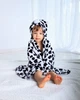 Детское полотенце с капюшоном DREAM TOWELS КОРОВКА 76Х92 ЧЕРНО-БЕЛЫЙ (DM-1018) - изображение 2