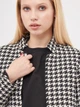 Пальто осеннее женское H&M S82908 34 Черно-белое в узоры (2600001461022) - изображение 4
