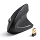 Вертикальна миша Meetion Wireless Black - зображення 1