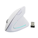Вертикальна миша Meetion Wireless White - зображення 1