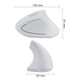 Вертикальна миша Meetion Wireless White - зображення 2