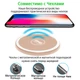 Бездротове зарядний пристрій OMG Qi Fast Wireless Charging Pad Gold - зображення 6