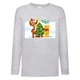 Лонгслив реглан Винни Пух 009 (Winnie Pooh) серый (WP gr 009) 140 см - изображение 1