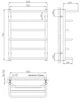 Полотенцесушитель водяной KOSSER Лесенка Лотос 700х530/6 - изображение 4