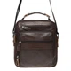 Мужская кожаная сумка на плечо Borsa Leather натуральная кожа коричневая 54461 - изображение 2
