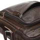 Мужская кожаная сумка на плечо Borsa Leather натуральная кожа коричневая 54461 - изображение 5