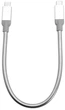 Кабель Verbatim USB-C - USB-C Сріблястий 30 cм (48867) - зображення 1