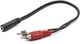 Аудио переходник PowerPlant 3.5 мм female - 2xRCA male (CA910847) - изображение 1