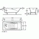 Ванна чугунная Roca Malibu 150x75 A23157000R - изображение 2