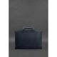 Сумка для ноутбука 15" и документов из качественной кожи BlankNote BN-BAG-36-navy-blue Темно-синяя - изображение 4