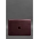 Кожаный чехол для MacBook 13 дюймов из натуральной кожи Crazy Horse защитный бордовый 58566 - изображение 1