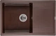 Кухонная мойка гранит GRANADO Alicante Marron GR2406 + сифон одинарный для кухонной мойки Nova с эксцентриком - изображение 1
