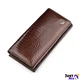 Кошелек женский стильный для купюр и карточек ST Leather 18396 (S3001A) лакированная кожа Коричневый - изображение 1
